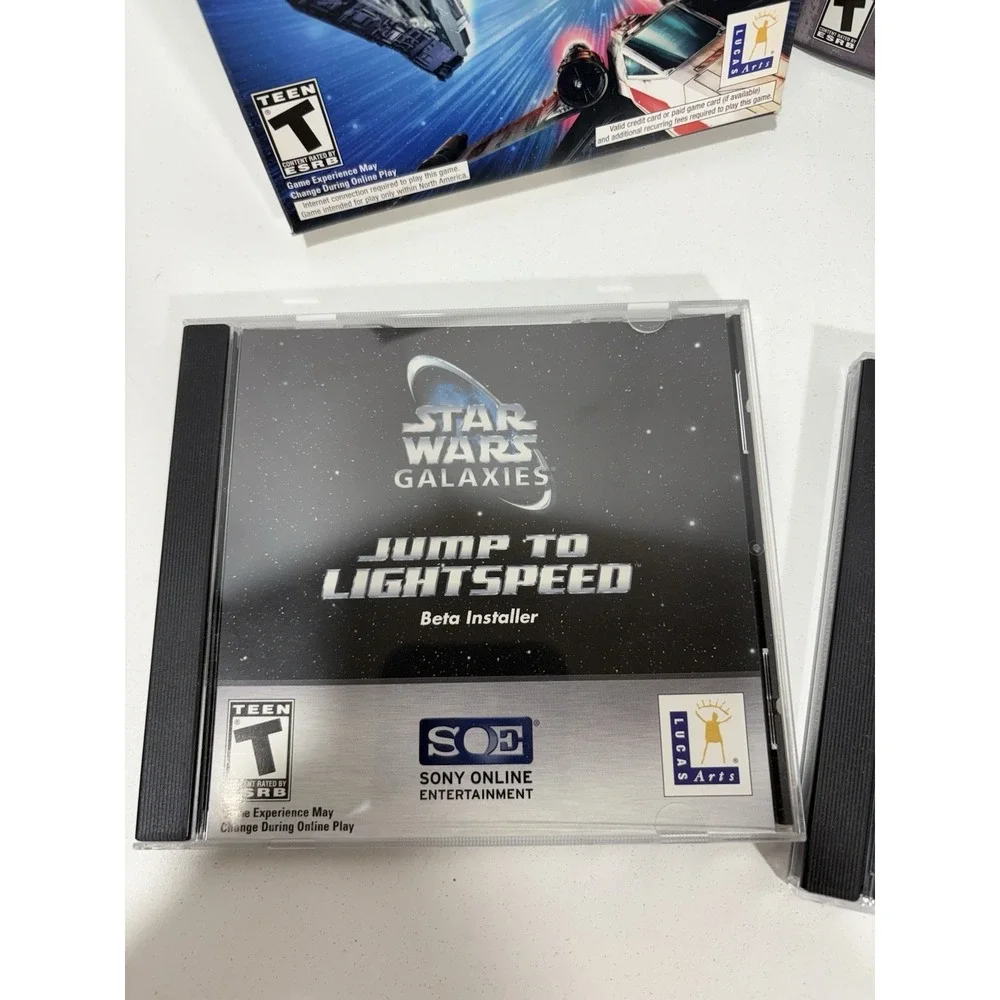 Star Wars Galaxies Jump to Lightspeed Expansion One PC Retail Box 100+ Level